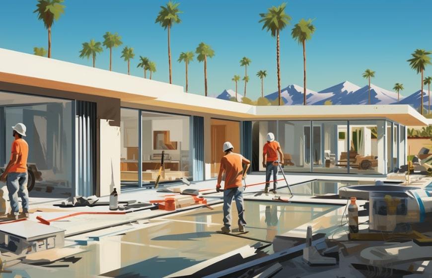 Renovating mid-century modern home in Palm Springs